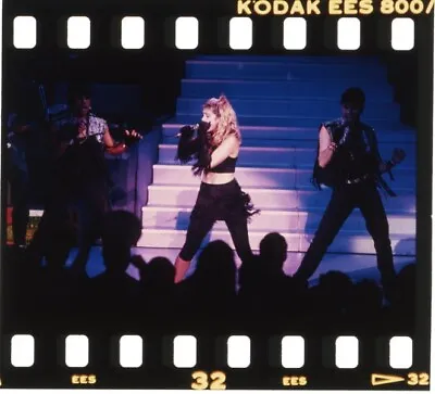 Madonna Singing 1980's Concert Sexy Bare Midriff Original 35mm Transparency • $29.99