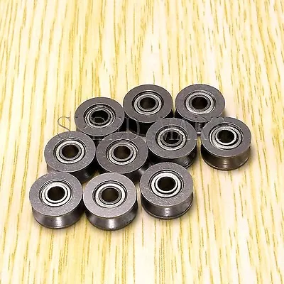 $4.99 • Buy 10pcs V624ZZ 624VV V Groove Guide Pulley Rail Ball Bearings Metal (4mm*13mm*6mm)
