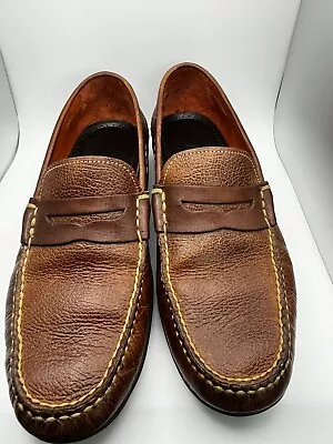 Martin Dingman Leather  Bill Water Buffalo Brown Loafers Men’s 9 • $55.97