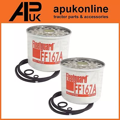 2x Fleetguard Fuel Filter For Massey Ferguson 825 1004 1007 1014 1080 Tractor • $22.73