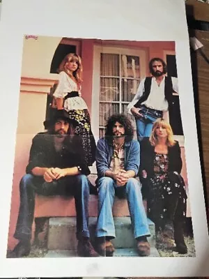 Vtg 1977 Bananas Magazine Fleetwood Mac Fold Out Poster Rumours Album Era  • $19.99