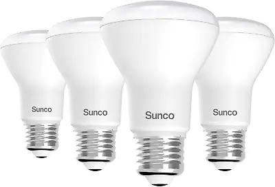 Sunco 4 Pack BR20 LED Bulbs Indoor Flood Light R20 Dimmable 2700K Soft White 75W • $18.99