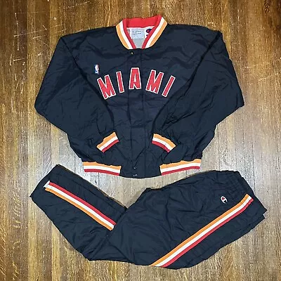 Vintage Original 90s Miami Heat Champion Warm Ups Size 2xl Heat Champion Jacket • $180