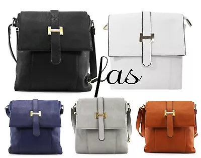 Ladies Girls Designer Casual Cross Body Bag Women Zipper Messenger Shoulder Bags • £14.99