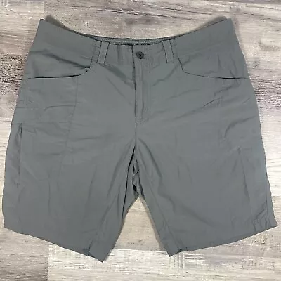 Mountain Hardwear Shorts Mens 36 Gray Nylon 10”Inseam Outdoors Hiking • $17.88