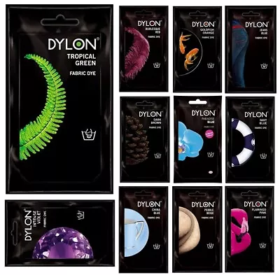 DYLON FABRIC DYE CLOTHES HAND WASH DYE COLOURING CHANGING COLOUR TO CHOOSE 50g • £4.95