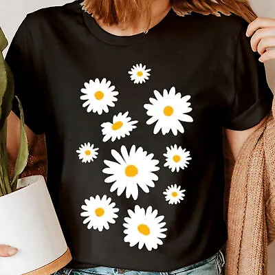 Yellow Daisy Floral Daisies Sunflowers Kindness Novelty Womens T-Shirts Top #NED • £9.99