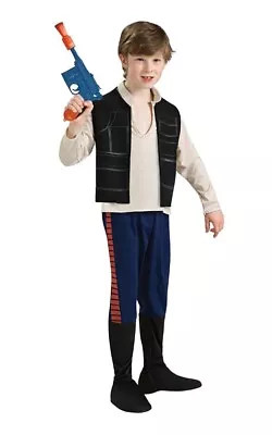 Licensed Han Solo Star Wars Child Boys Starwars Fancy Dress Up Halloween Costume • £26.30