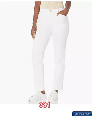 Gloria Vanderbilt Womens Amanda Classic High Rise Tapered Jeans Vintage White 4L • $27.96