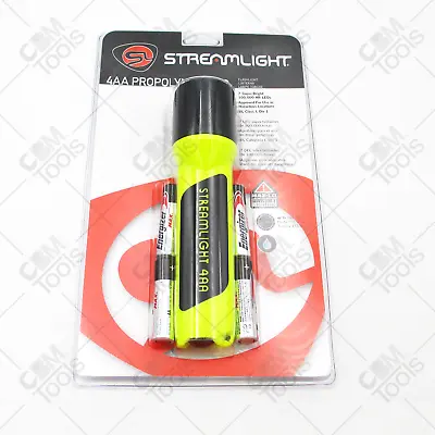 Streamlight 68202 4AA Propolymer Safety-Rated LED Flashlight YELLOW - HI-HIZ • $32.21