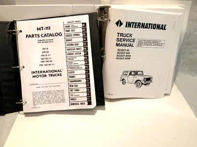 $90 • Buy International Harvester IH Scout  '61-'71 Shop Manual And '61-'68 Parts Catalog