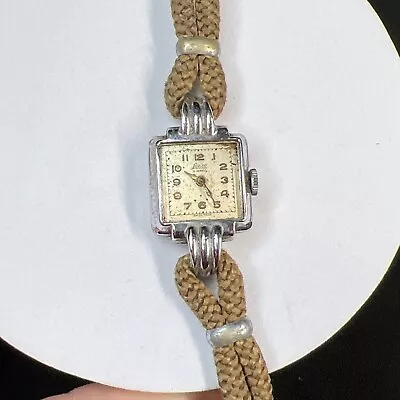 Vintage Old Lanco 15 Jewels Ladies Wrist Watch Gold Plated - SWISS - PARTS • $18.99