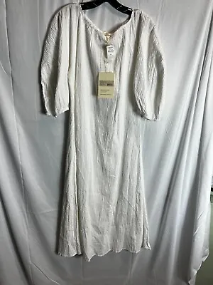 Mara Hoffman White Cotton Long Dress. Size XS. $350 • $64.99