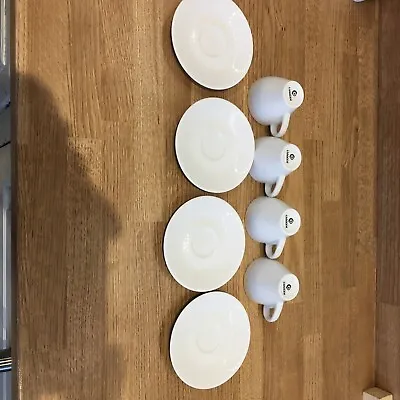 Terrence Conran Espresso Cups And Saucers Set Of 4 • £10