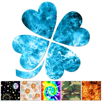 4 Leaf Clover - Decal Sticker - Multiple Patterns & Sizes - Ebn6751 • $3.71