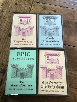 Acorn Electron Epic Adventures Early Computer Games Job Lot • £20