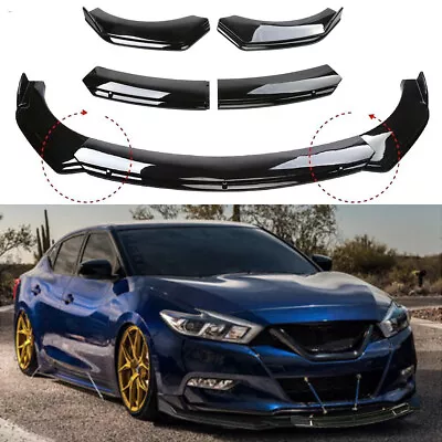 Glossy Black Front Bumper Lip Splitter Spoiler Body For Nissan Maxima • $69.99