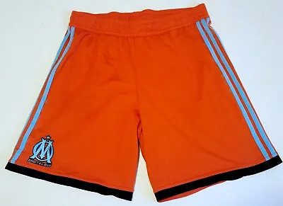 Adidas Olympique Marseille 2011/12 Orange Soccer Football Shorts Men's LARGE L • $34.99