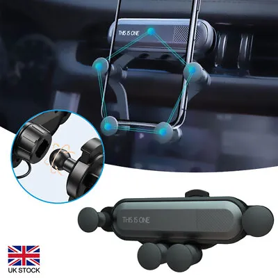 Universal Gravity Car Mobile Phone Holder Air Vent Stand Cradle Mount Bracket UK • £7.99