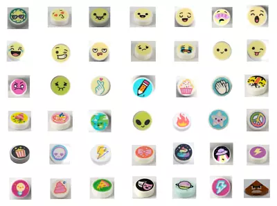 LEGO EMOJI TILES ~ Smile Cry Alien Sleepy Angry Skull Fire Clapping Star NEW • $1.68
