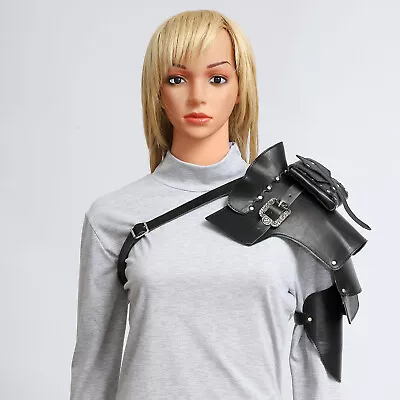 Unisex Shoulder Single Belt Decor Armor Props Guard Adjustable Body Stage Gift • $27.59