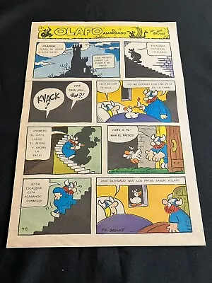 #T03 HAGAR THE HORRIBLE Spanish Sunday Tabloid Full Page Strip April 8 1984 • $3.99