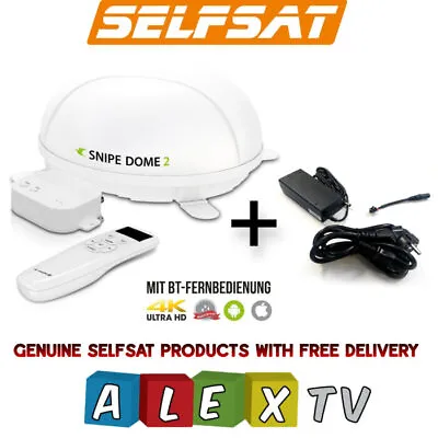 Selfsat Snipe Dome 2 Twin GPS Caravan Satellite Dish With FREE 220V 240V PSU • £1589.95