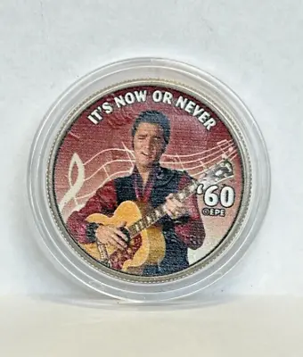 United States - Elvis Presley - Its Now Or Never - Half Dollar Colorized Coin • $12.85