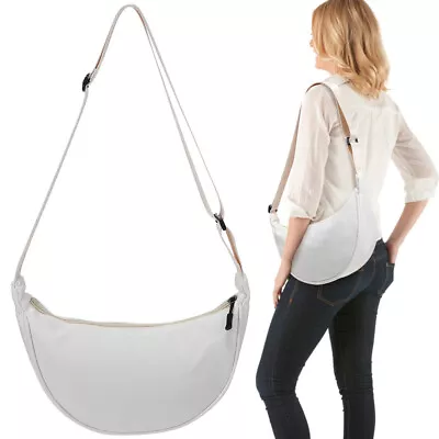  Nylon Dumpling Bag Crossbody (White) Outdoor Phone Fashion Women Pouch • £8.69