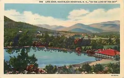 Postcard North Carolina Lake Eden Black Mountain Aerial View Milton Pearlstein • $9.90