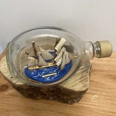 Ship In A Bottle Haig & Haig Whiskey Bottle Brigantine Vintage     • $29.99