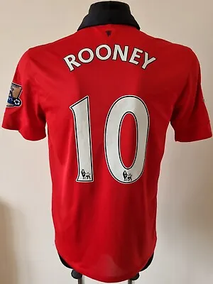Manchester United 2013 - 2014 Home Football Nike Shirt #10 Rooney Size Medium  • $75