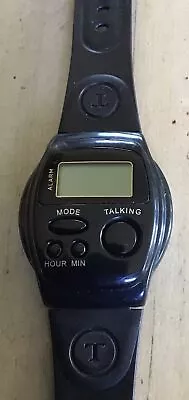 Vintage Digital Talking Wrist Watch With Alarm Function Needs Battery • $11.18