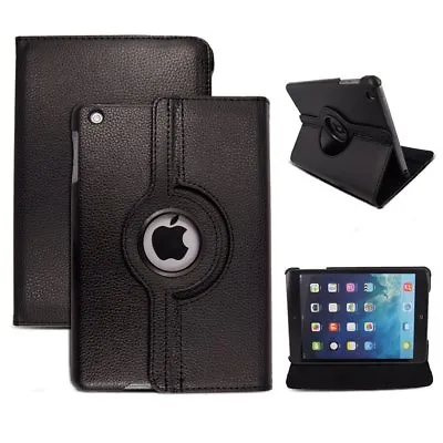 Leather 360 Rotating Smart Stand Case Cover For APPLE IPad2/3/4 Air1/2 Mini1/2/3 • £5.95