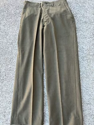 WWII US Army Wool Trousers Waist 34 Inseam 31 Very Good Condition • $15