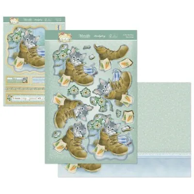 £1.99 • Buy Hunkydory A Purr-fect Day Deco Large Spring Decoupage Card Kit P&P Discount