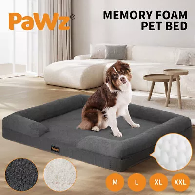 PaWz Memory Foam Pet Sofa Bed Cushion Dog Cat Mattress Washable Removable • $53.99