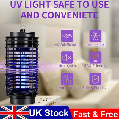 £11.39 • Buy Mosquito Killer Lamp Electric Zapper Bug Fly Insect Trap UVLight Rechargeable UK