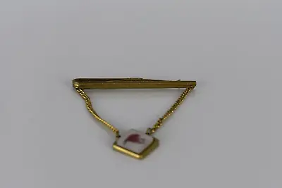 Vintage Fishing Lure Tie Clip With Chain Gold Tone Marked PATPEND • $9.99