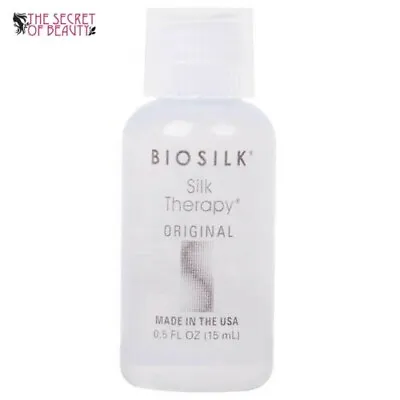 Biosilk Silk Therapy Damaged Dry Hair Repair Shine Serum Oil Heat Protection • £5.39