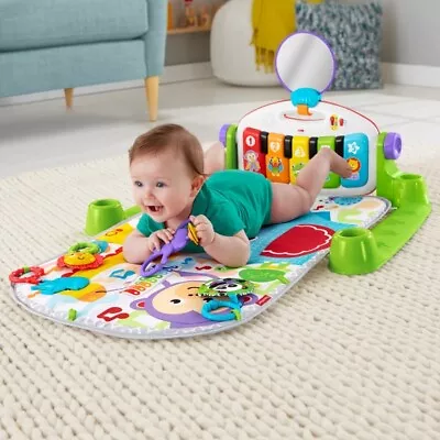 £59.99 • Buy Fisher-Price Deluxe Kick & Play Piano Gym Mat Baby Activity Fun Music Toy Soft