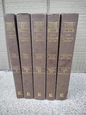 Complete Set Thru The Bible J. Vernon McGree I II III IV V Great Resource! • $89.95