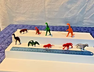 Vintage 1960s Multiple MPC Prehistoric Play Set Plastic Dinosaurs • $10