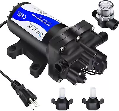 TDRFORCE Pressure Booster Pump 12/115V 75/45PSI 5/4GMP For RV Garden Yacht • $39.99