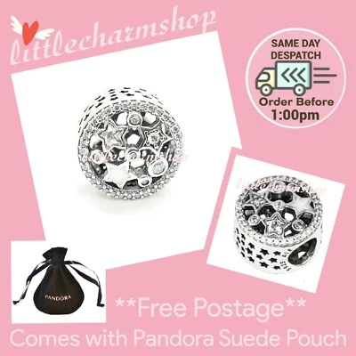 $62.90 • Buy NEW Authentic PANDORA Illuminating Stars Openwork Charm - 796373CZ RETIRED