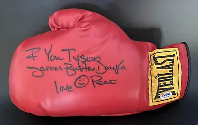 James Buster Douglas SIGNED Everlast Boxing Glove Mike Tyson PSA/DNA AUTOGRAPHED • $295