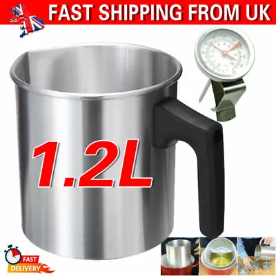 £14.51 • Buy 1.2L Wax Melting Pot Pouring Pitcher Jug Aluminium Pot Candle Soap Making Tool