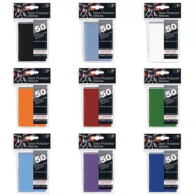 Ultra Pro Sleeves | Standard Deck Protectors | Pokemon / MTG Card Sleeves (50) • £4.39