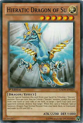 Hieratic Dragon Of Su - GAOV-EN023 - Common - 1st Edition • £0.99