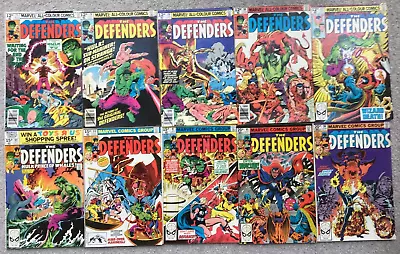 Marvel Comics - Defenders 10 Issue Lot From 1970s - 80's Various Grades • £12.50